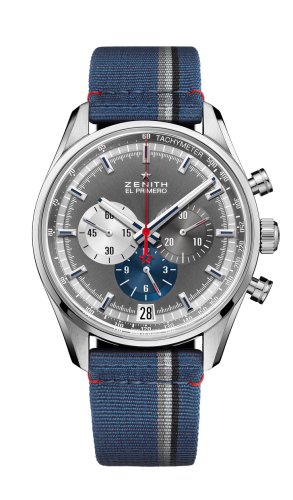 Zenith El Primero Chronomaster 42 Stainless Steel / Anthracite / Fabric