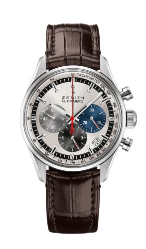 Zenith El Primero Chronomaster 42 Stainless Steel / Silver / Alligator