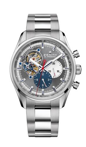 Zenith El Primero Chronomaster Open Stainless Steel / Grey 1969 / Bracelet