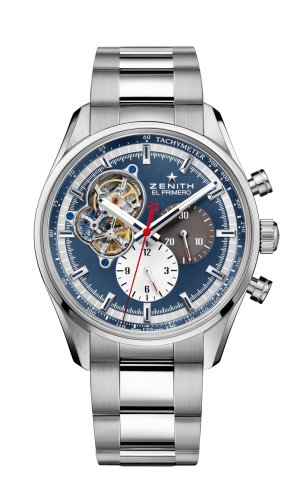 Zenith El Primero Chronomaster Open Stainless Steel / Blue 1969 / Bracelet
