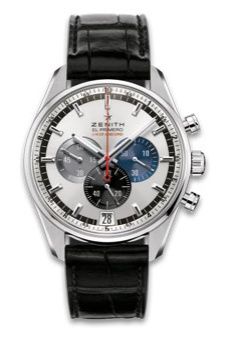 Zenith El Primero Striking 10th Stainless Steel / Silver / Alligator