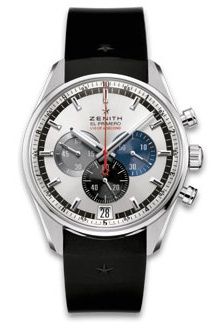 Zenith El Primero Striking 10th Stainless Steel / Silver / Rubber