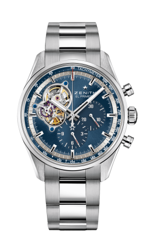 Zenith El Primero Chronomaster Open Stainless Steel / Blue / Bracelet