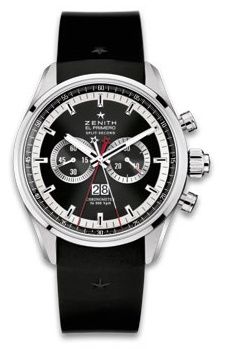 Zenith El Primero Rattrapante Stainless Steel / Black / Rubber