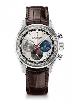 Zenith El Primero Chronomaster 38 Stainless Steel / Silver / Alligator