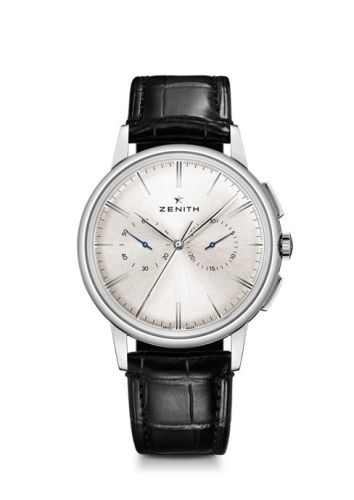 Zenith Elite Chronograph Classic Stainless Steel / Silver / Alligator