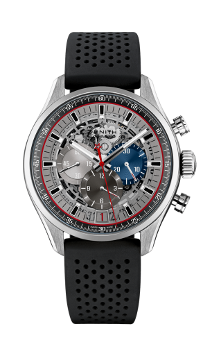 Zenith El Primero Chronomaster Skeleton 45 Stainless Steel / Rubber