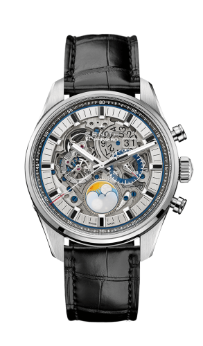 Zenith El Primero Chronomaster Grande Date Full Open Stainless Steel / Alligator
