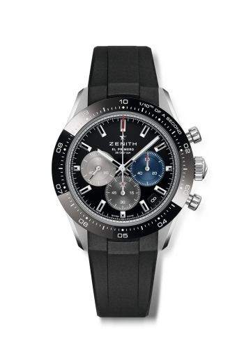 Zenith Chronomaster Sport Stainless Steel / Black / Rubber