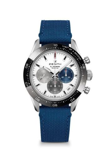 Zenith Chronomaster Sport Stainless Steel / Silver / Canvas