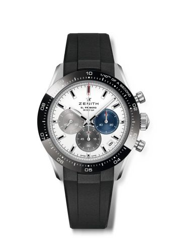 Zenith Chronomaster Sport Stainless Steel / White / Rubber