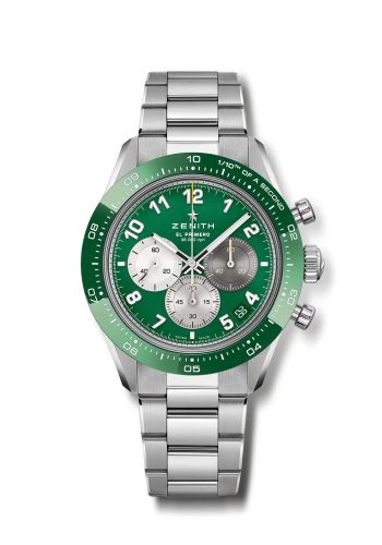 Zenith Chronomaster Sport Stainless Steel / Green / Aaron Rodgers
