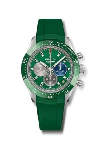 Zenith Chronomaster Sport Stainless Steel / Green / Rubber