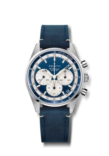 Zenith Chronomaster Original Stainless Steel / Blue / Strap / Boutique Edition