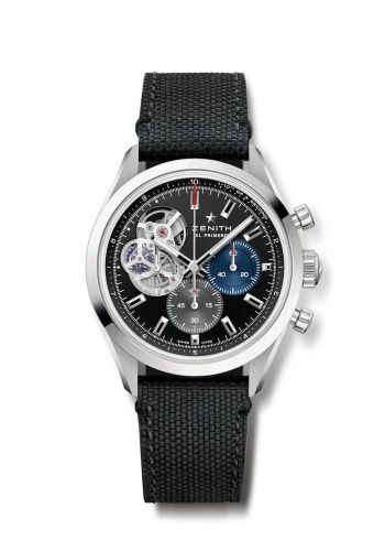 Zenith Chronomaster Open Stainless Steel / Black / Rubber