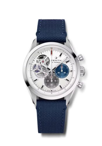 Zenith Chronomaster Open Stainless Steel / Silver / Rubber