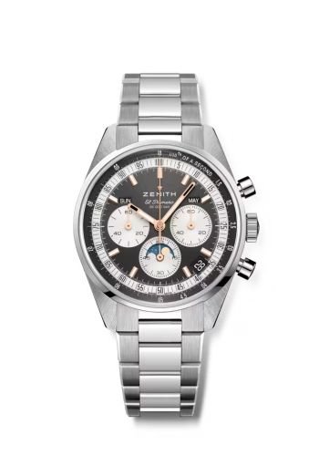 Zenith Chronomaster Original Triple Calendar Stainless Steel / Grey / Bracelet