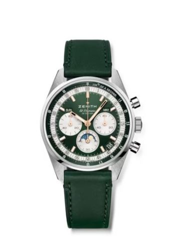 Zenith Chronomaster Original Triple Calendar Stainless Steel / Green / Boutique Edition