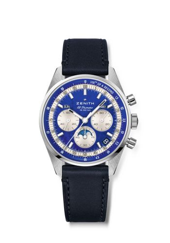 Zenith Chronomaster Original Triple Calendar Stainless Steel / Lapis Lazuli