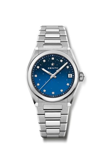 Zenith Defy Midnight Stainless Steel / Blue
