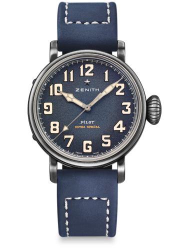 Zenith Pilot Type 20 Extra Special 40 Aged Stainless Steel / Blue