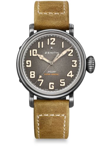 Zenith Pilot Type 20 Extra Special 40 Aged Stainless Steel / Grey