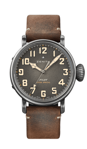 Zenith Pilot Type 20 Ton Up Aged Steel / Slate / Strap