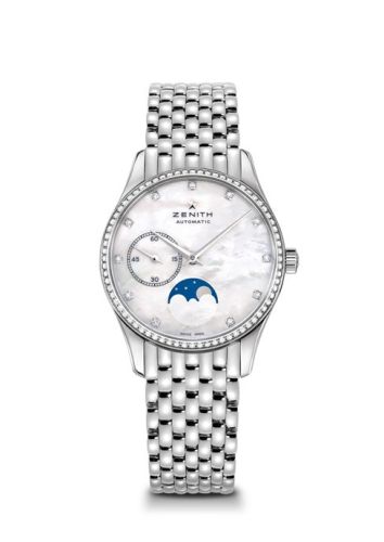 Zenith Elite Ultra Thin Lady Moonphase MOP / Diamond / Bracelet