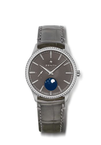 Zenith Elite Moon Phase 36 Stainless Steel / Grey