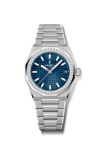Zenith Defy Skyline 36 Stainless Steel - Diamond / Blue