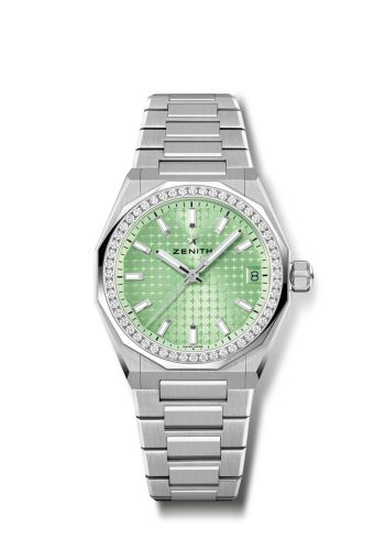 Zenith Defy Skyline 36 Stainless Steel - Diamond / Green