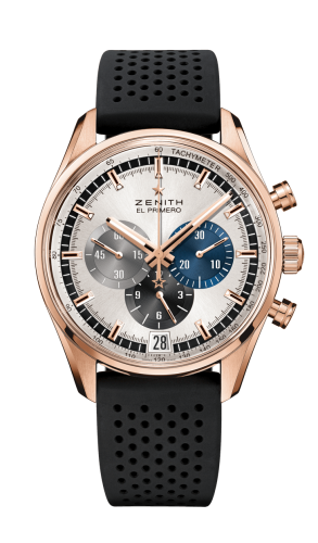 Zenith El Primero Chronomaster 42 Rose Gold / Silver / Rubber