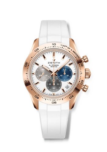 Zenith Chronomaster Sport Rose Gold / White / Rubber