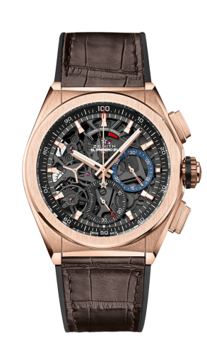 Zenith Defy El Primero 21 Rose Gold / Skeleton / Alligator