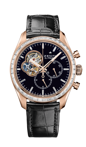 Zenith El Primero Chronomaster Open Rose Gold / Diamond / Black / Alligator