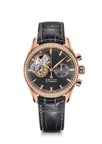 Zenith El Primero Chronomaster Lady 38 Rose Gold / Slate / Alligator