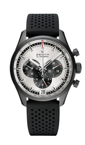 Zenith El Primero Chronomaster 42 Aluminium / Silver / Rubber Strap