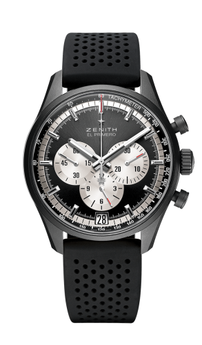 Zenith El Primero Chronomaster 42 Aluminium / Black / Rubber Strap