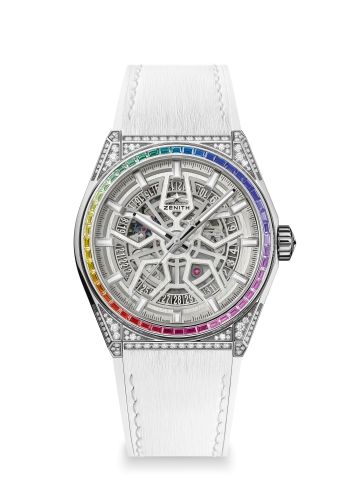 Zenith Defy Classic Titanium / Rainbow / Skeleton / Alligator