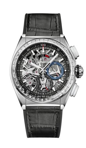 Zenith Defy El Primero 21 Titanium / Diamond / Skeleton / Alligator