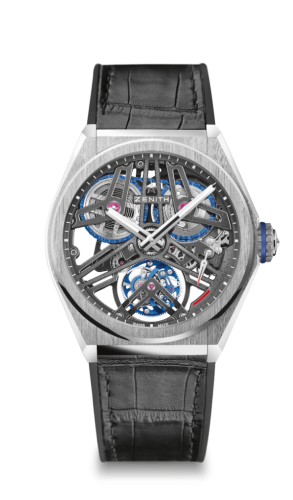 Zenith Defy Fusee Tourbillon Platinum / Skeleton / Alligator