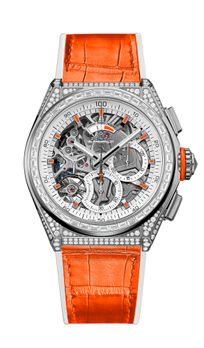 Zenith Defy El Primero 21 White Gold / Skeleton / Alligator / Swizz Beatz