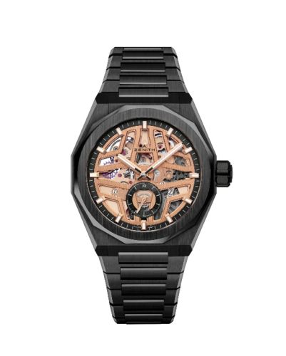 Zenith Defy Skyline Skeleton Black Ceramic / Champagne