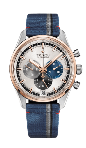 Zenith El Primero Chronomaster 42 Stainless Steel / Rose Gold / Silver / Fabric
