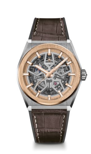 Zenith Defy Classic 41mm Titanium / Rose Gold / Alligator