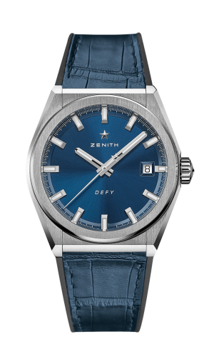 Zenith Defy Classic Titanium / Blue / Alligator
