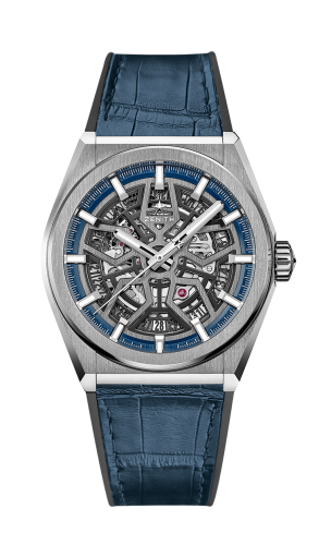 Zenith Defy Classic Titanium / Skeleton / Alligator